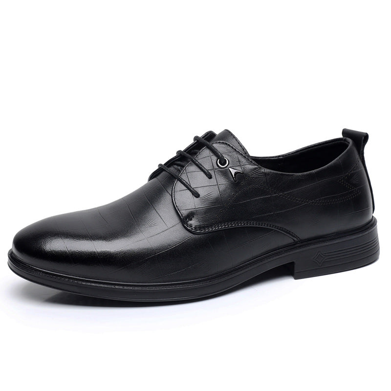 Men's Autumn Business First Layer Cowhide Formal Leather Shoes