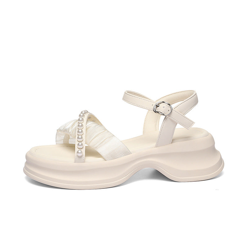 Women's Mid Summer Fairy Skirt Small Platform Sandals