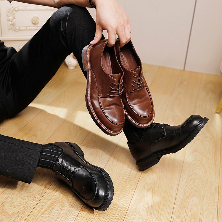 Men's Year Craft Full Real Outsole Washed Leather Shoes