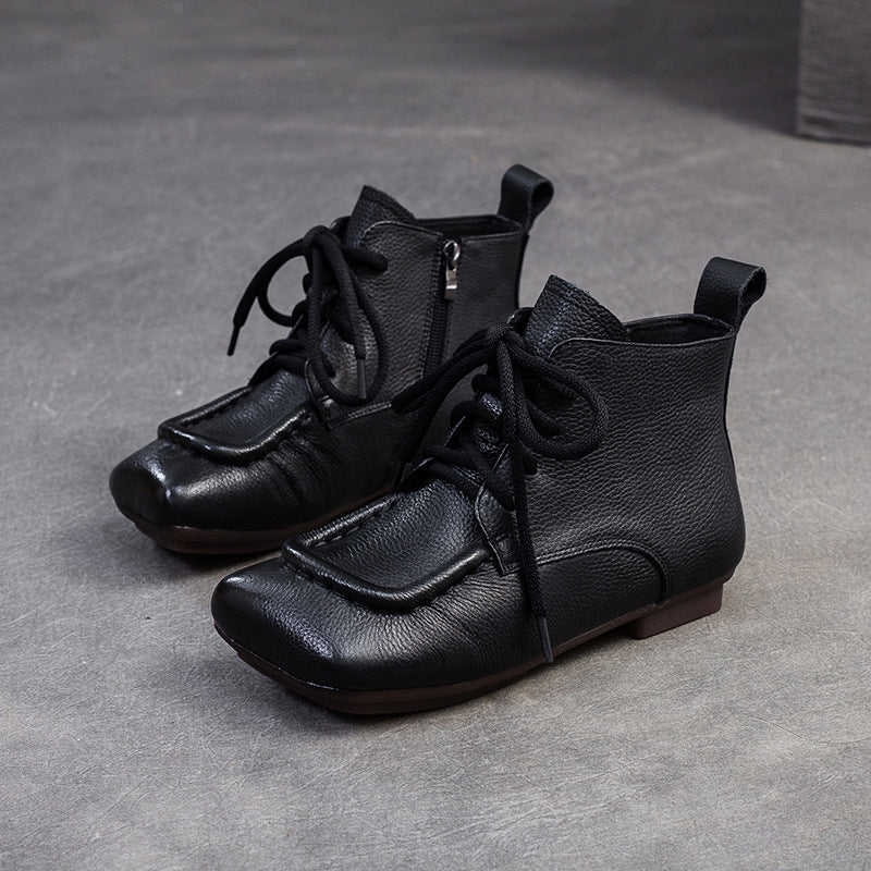 Women's Simple Comfortable Retro Mom Booties Commuter Boots