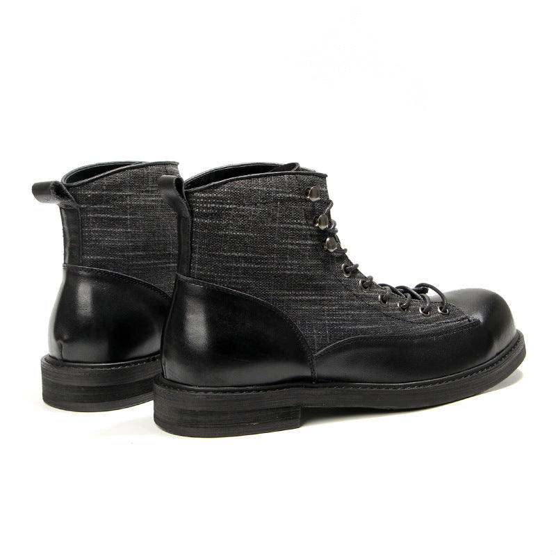Men's Short Face Martin Working British Genuine Boots