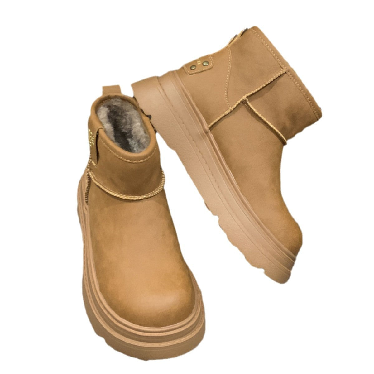 Women's Winter Versatile Thick Bottom Veet Thickening Warm Boots