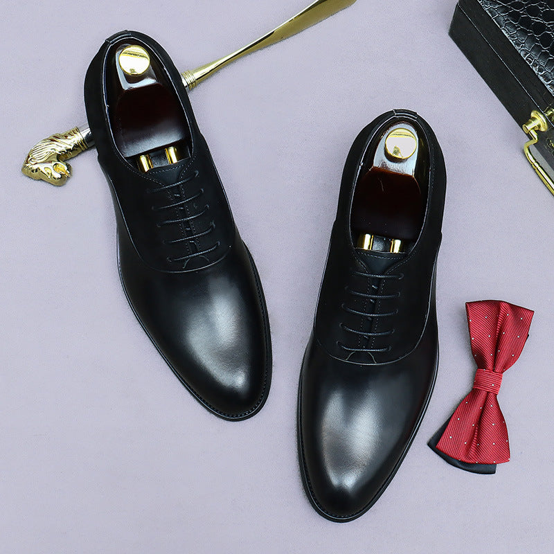 Men's Big Promotion Business Formal Wear Retro Leather Shoes