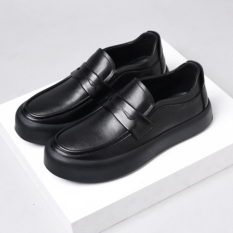 Men's Soft Bottom Suede Black Formal Wear Leather Shoes