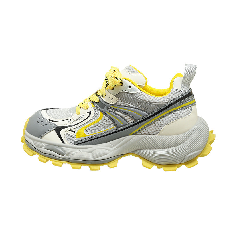 Women's Mesh Breathable Platform Heightened Daddy Sneakers