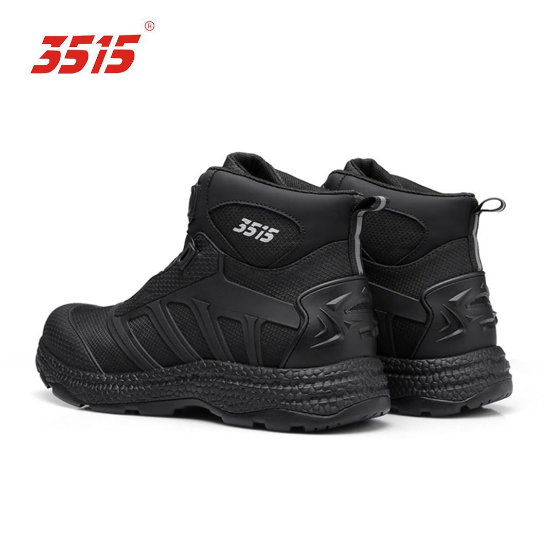 Strong Round Toe Pure Black Fast Casual Shoes