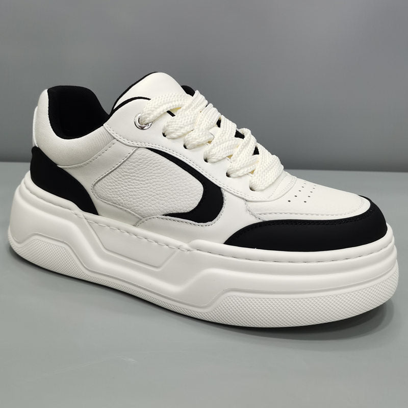 Men's Thick-soled Lightweight Fashion Trendy White Casual Shoes