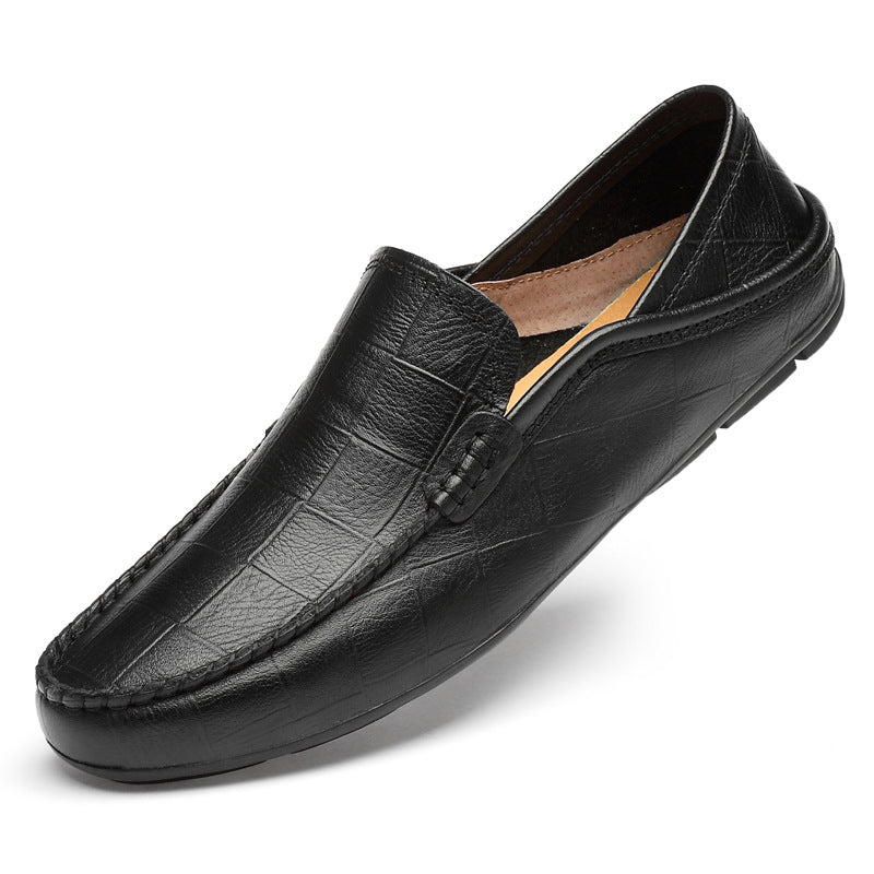Men's Soft Bottom Surface Slip-on Leisure Driving Casual Shoes