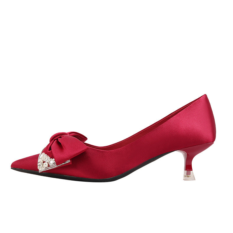 Women's High Pointed Toe Dress Wedding Pregnant Not Tired Feet Women's Shoes