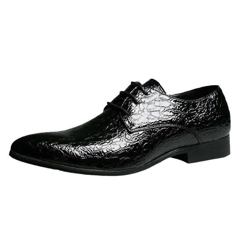 Men's Crack Sense Fashion Trend Cool British Men's Business Leather Shoes