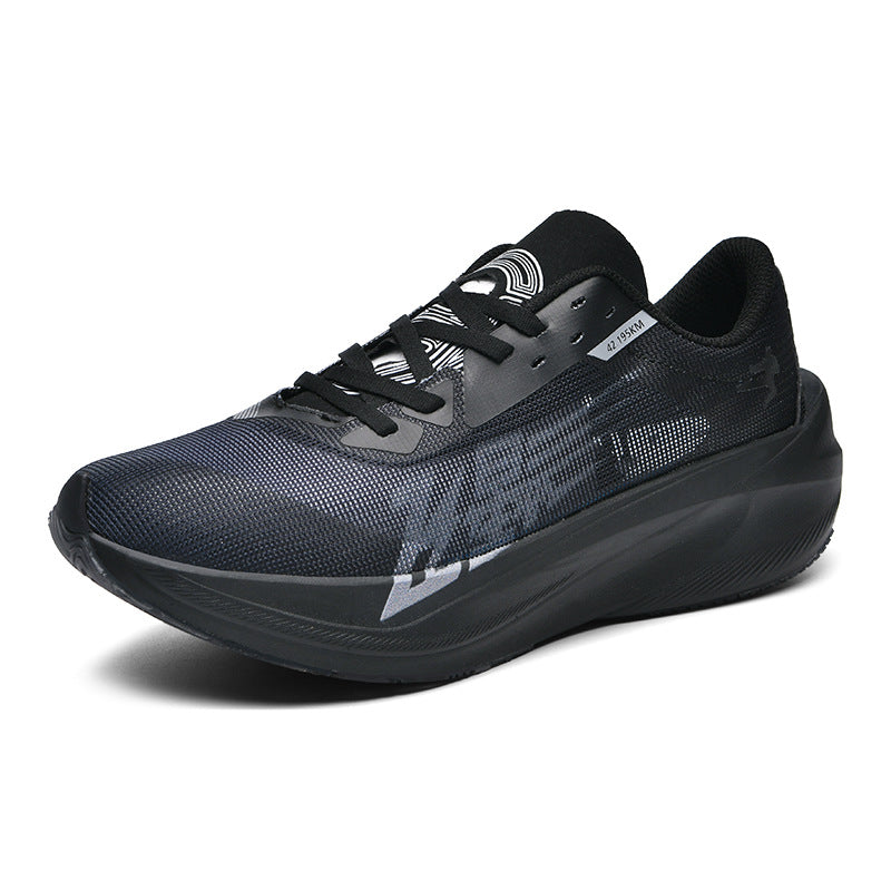 Men's Running Black Warrior Shock Absorption Professional Sneakers
