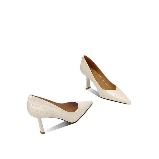 Women's Korean Style Shallow Mouth Black Single-layered Women's Shoes