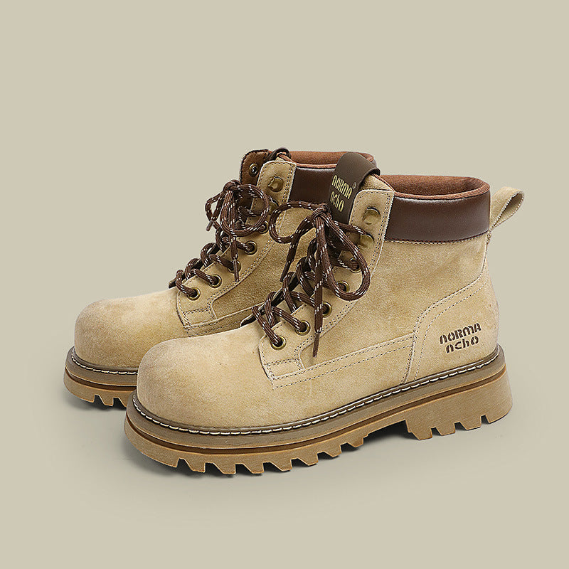 Women's Thick Bottom Worker Genuine British Style Boots
