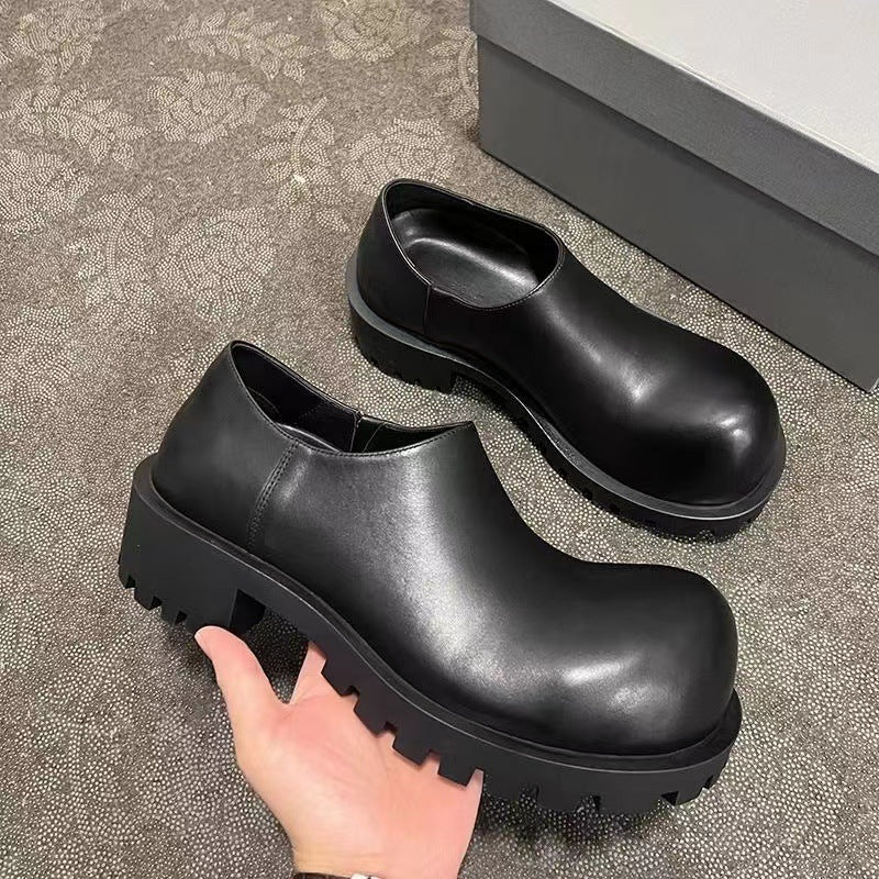Thick Spring British One Pedal Bottom Women's Shoes