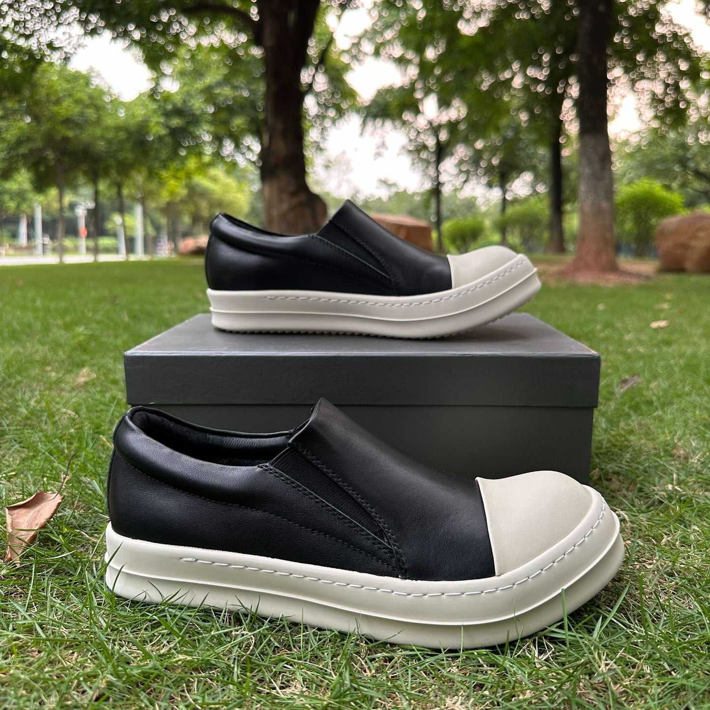 Men's Slip-on Surface Milk Fragrance Thick Bottom Sneakers