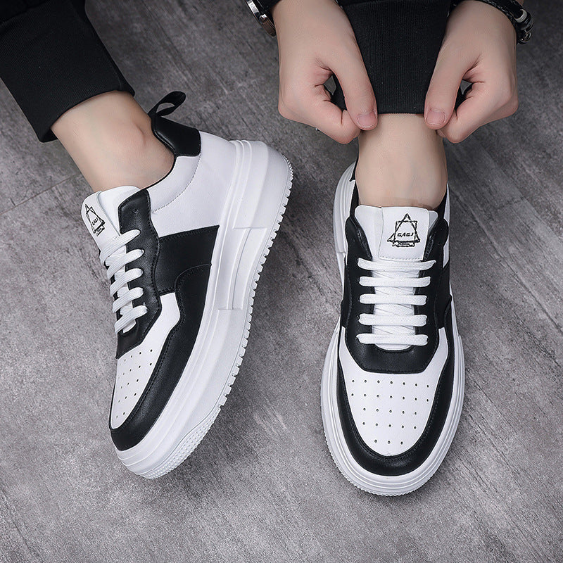 Men's Simple Air Force Niche Board Black Sneakers