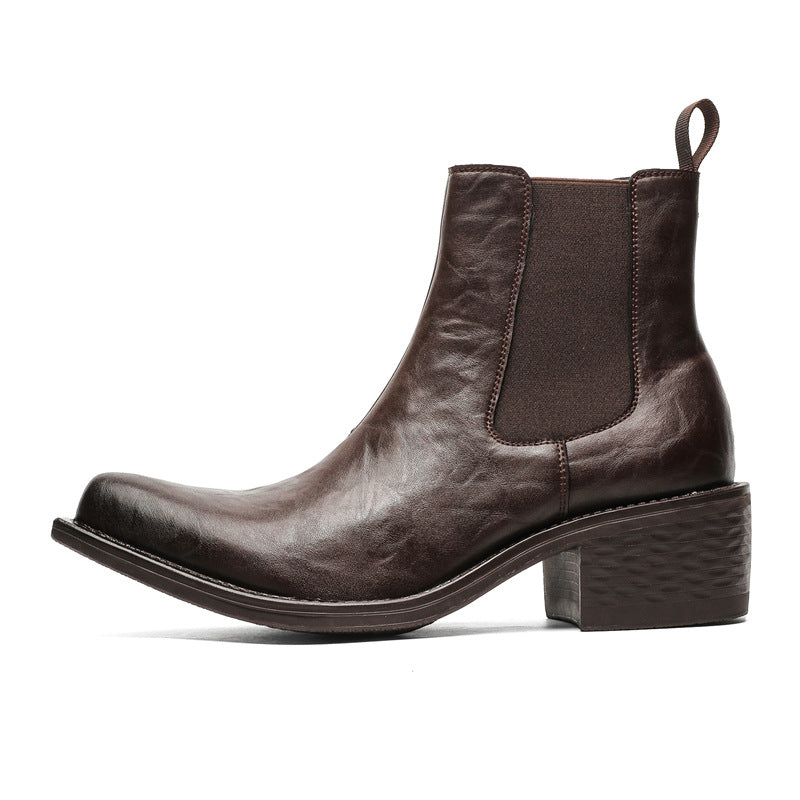 Women's & Men's Pointed Toe Raise The Bottom Chelsea Boots