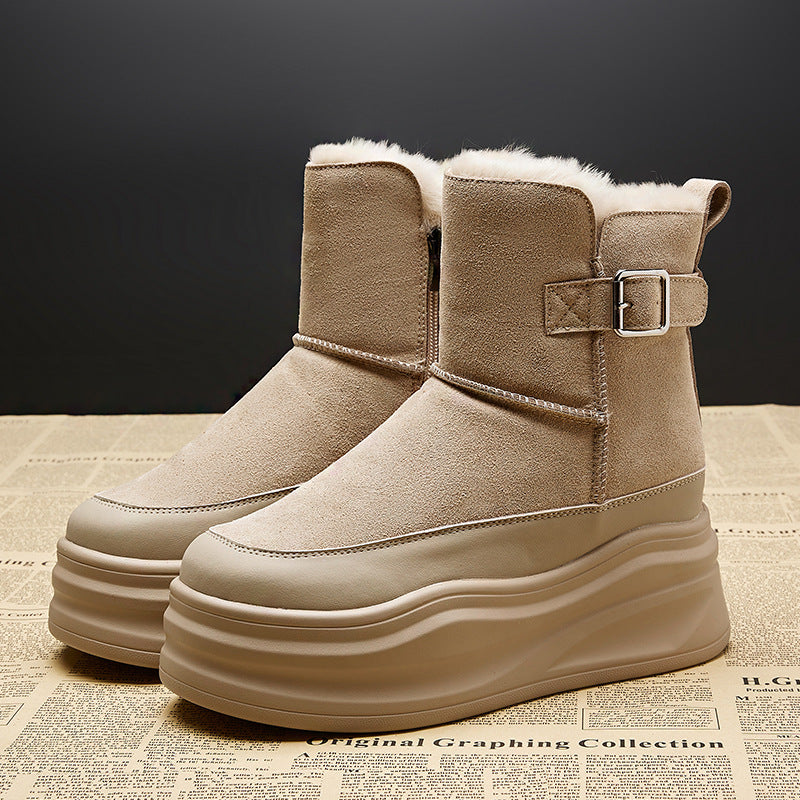 Women's Winter Plus Veet Thick Cotton Height Snow Boots