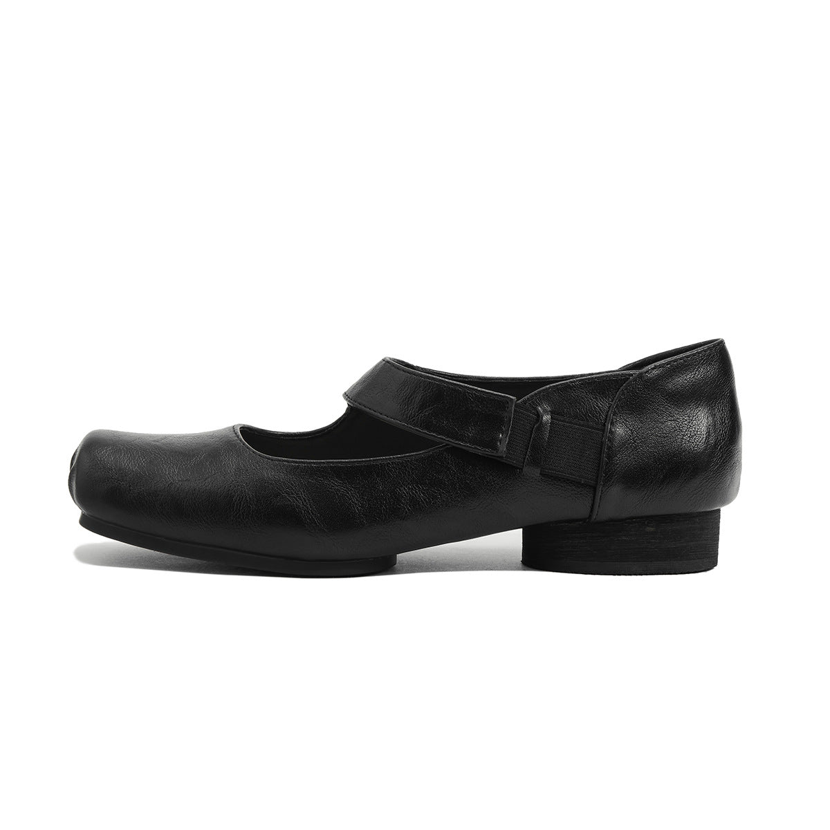 Women's Pumps Genuine Autumn Square Toe Chunky High Ballet Women's Shoes