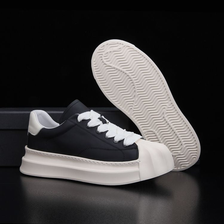Men's Shell Toe Fashionable Spring Genuine Thick-soled Casual Shoes