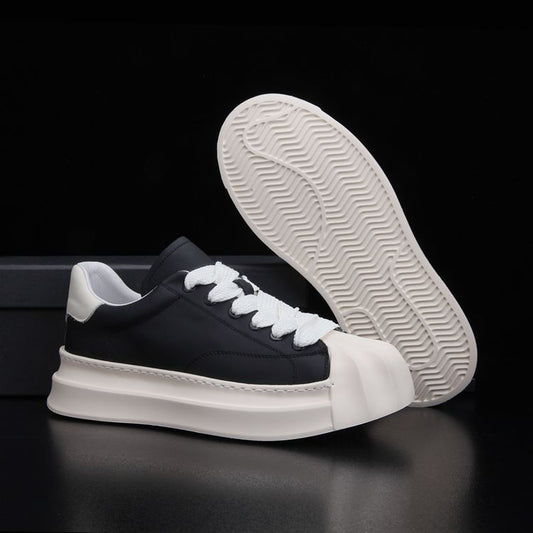 Men's Shell Toe Fashionable Spring Genuine Thick-soled Casual Shoes