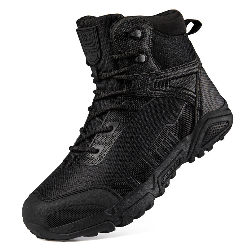 Men's Winter Travel Cotton Plus Size Mountaineering Leather Shoes