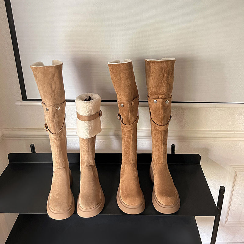 Women's One Three Wear Long Rider Thick Bottom High Boots