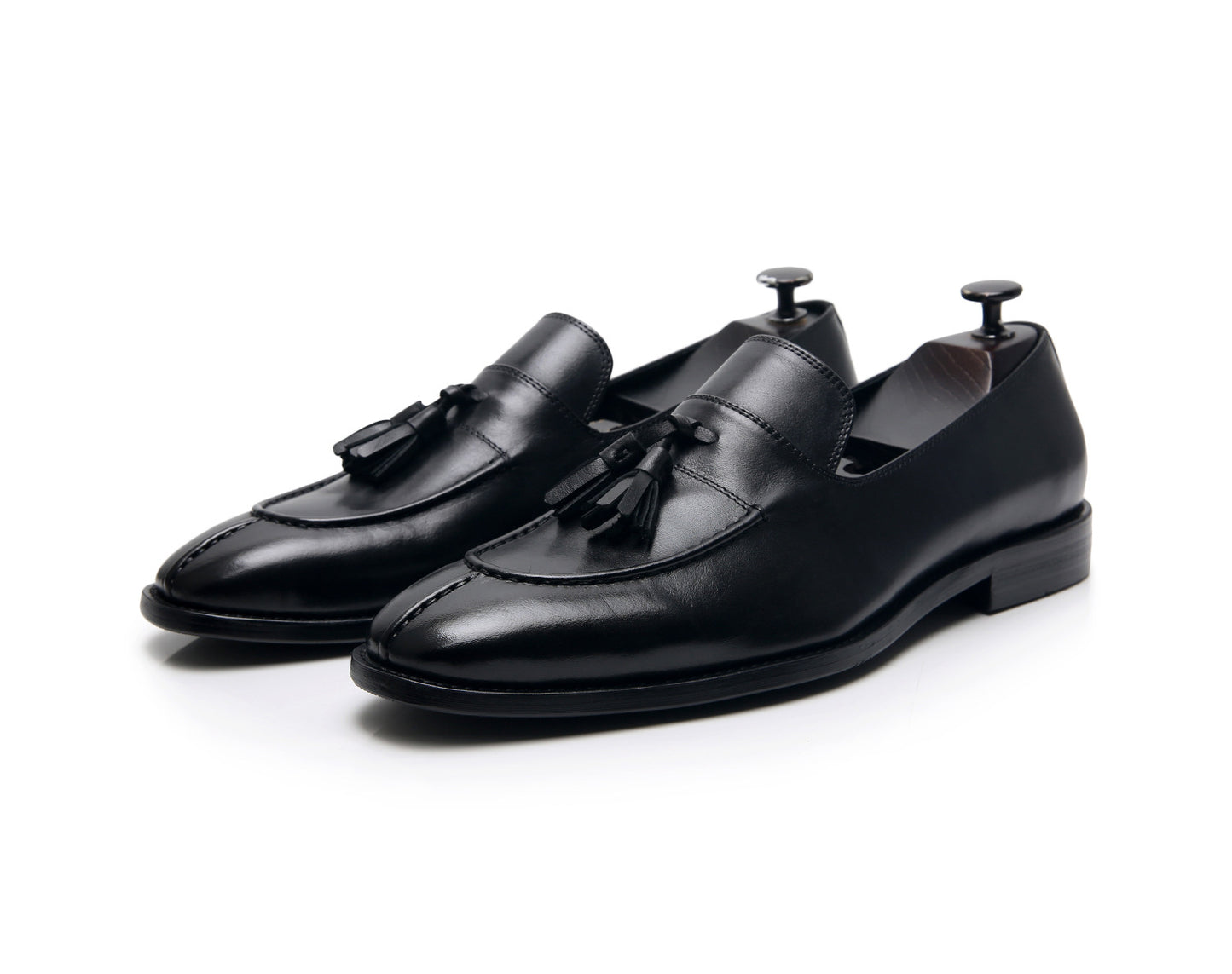 Men's Look Tassel British Style Genuine Slip On Leather Shoes