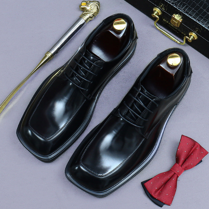 Men's Wear Business Genuine England Style Wedding Leather Shoes