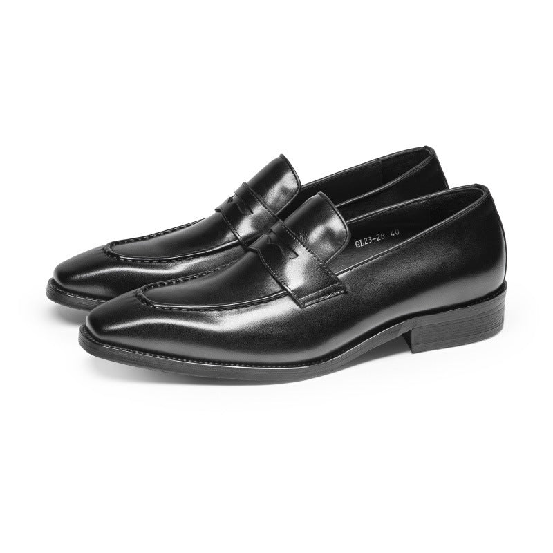 Men's Hours Business Formal Wear First Layer Leather Shoes
