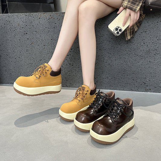 Women's Head Martin For Autumn British Style Retro Worker Fashion Boots