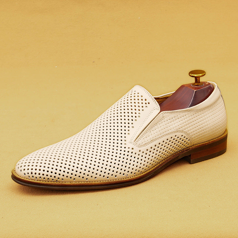 Men's Out Summer Slip-on Business Soft Sole Leather Shoes