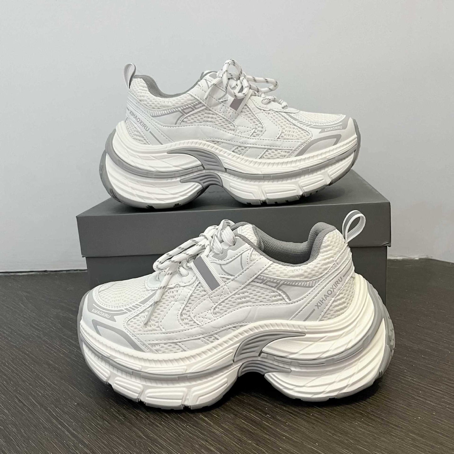 Women's Thick Bottom Lightweight Dad Spring Soft Women's Sports Shoes