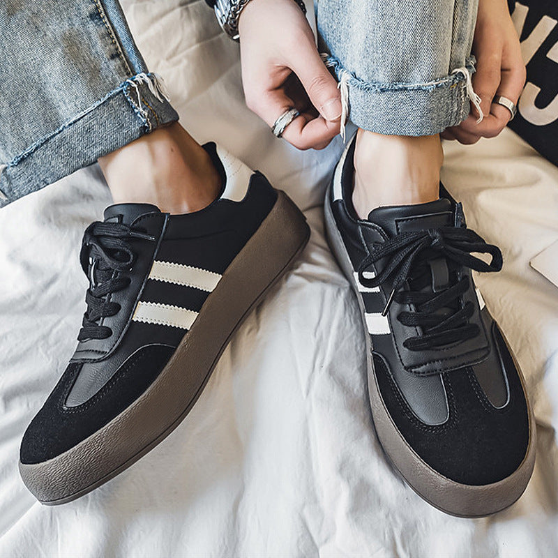 Men's Plus Size White Retro German Training Men's Shoes