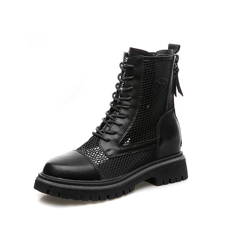 Women's Height Increasing Insole Summer Thin Breathable Ankle Boots