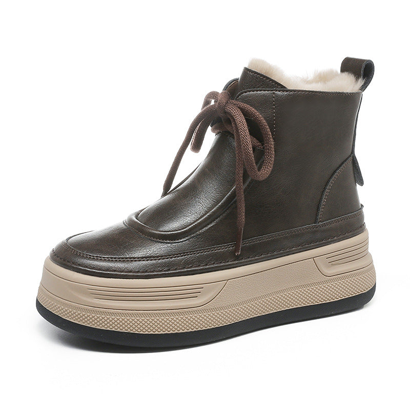 Women's Fleece-lined Thickened Martin Warm Northeast China Snow Boots