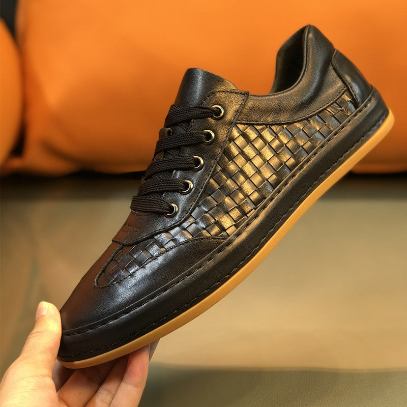 Men's Braided British Style Trendy Board Plus Men's Shoes