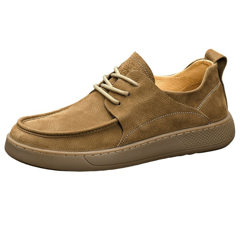 Men's Soft Bottom Retro Style Versatile Abrasive Wide Men's Shoes