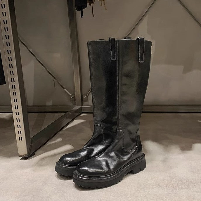 Horse Round Head Thick Bottom Slimming Boots
