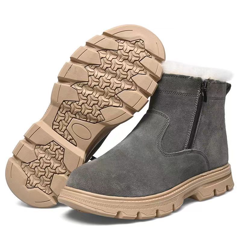 Wild Super Thick Wool Cold Weather Fur Integrated Plus Snow Boots