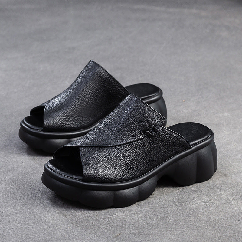 Thick Bottom Lightweight Breathable Retro Comfortable Slippers