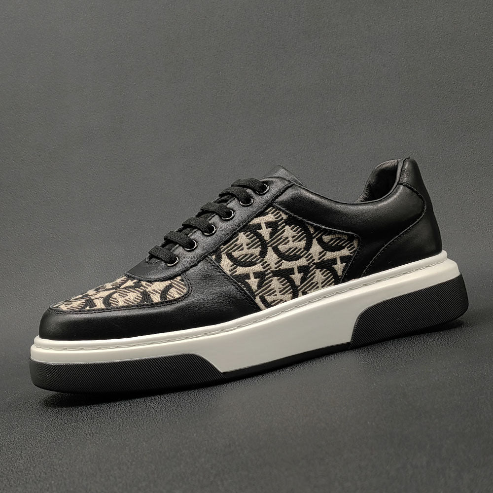 Men's Spring Fashionable Light Luxury Platform Sneakers