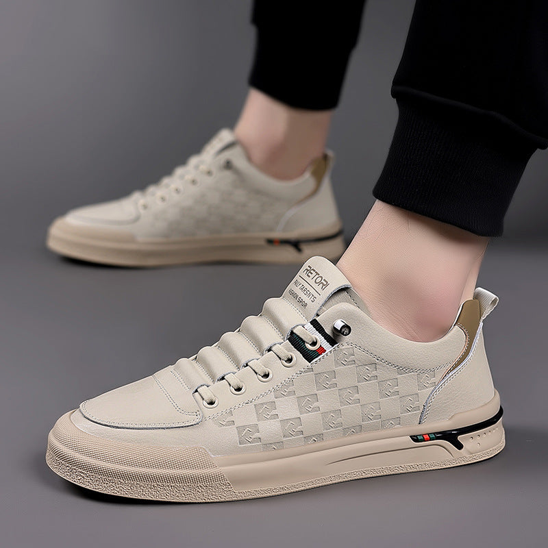 Men's Summer Breathable White Sports Versatile Trendy Soft Casual Shoes