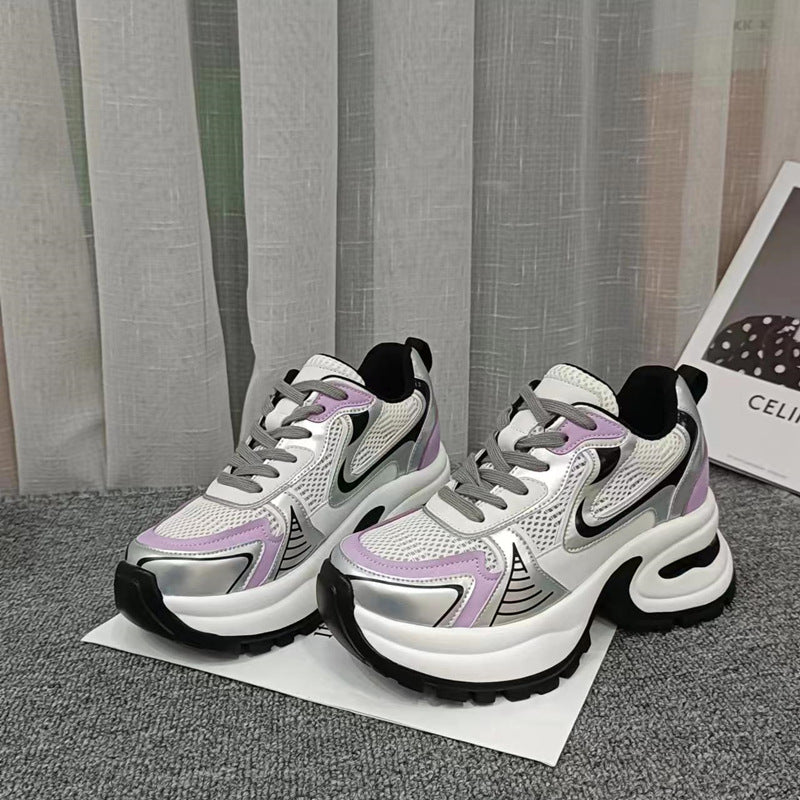 Women's Sier Thick Bottom Height Increasing Insole Sneakers