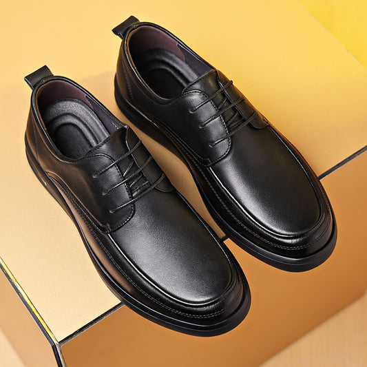 Men's Layer Cowhide Comfortable Genuine Soft Bottom Leather Shoes