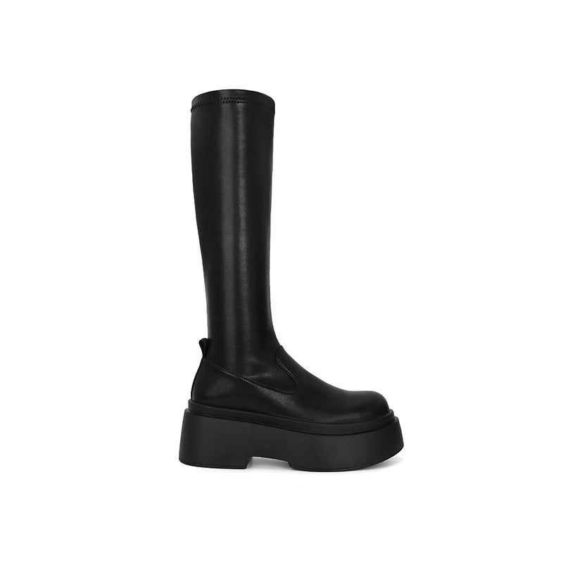 Bottom Stretch Skinny Below The Knee Boots