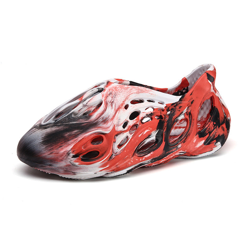 Men's Size Camouflage Couple Coconut Hole Trendy Sandals