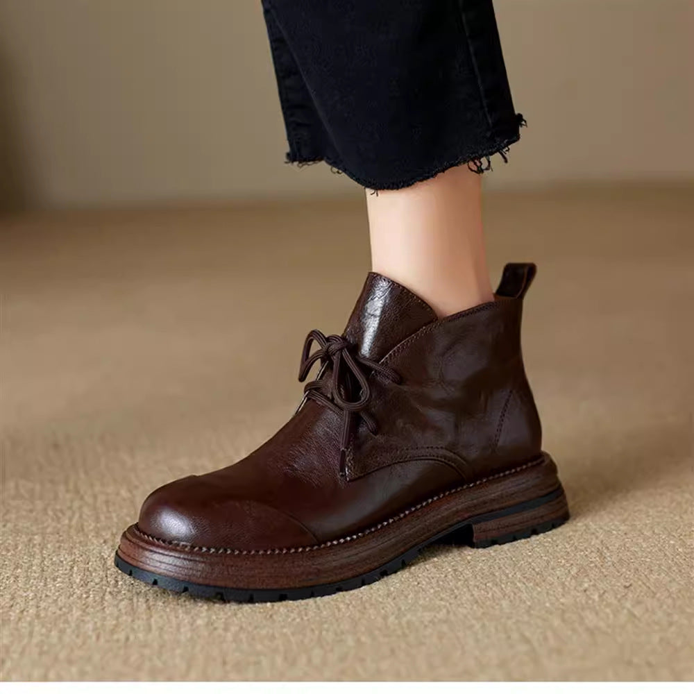 Women's Scratch Pattern Soft Thick Bottom Short Martin Boots