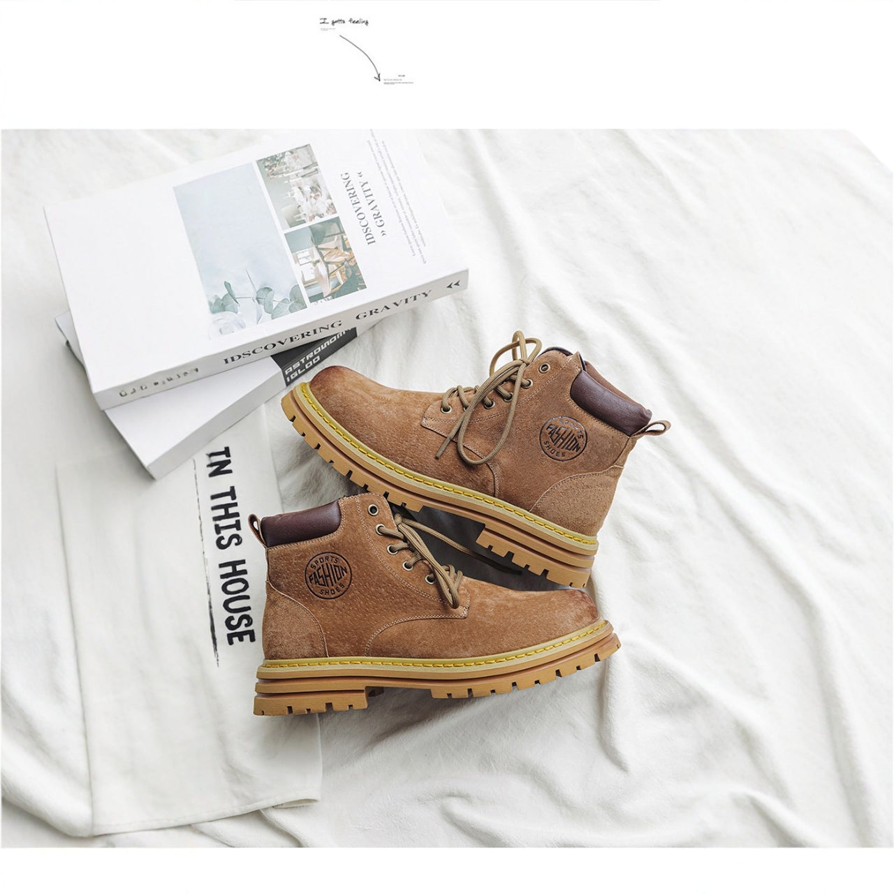 Men's Martin Thick-soled Big Head British Style Boots