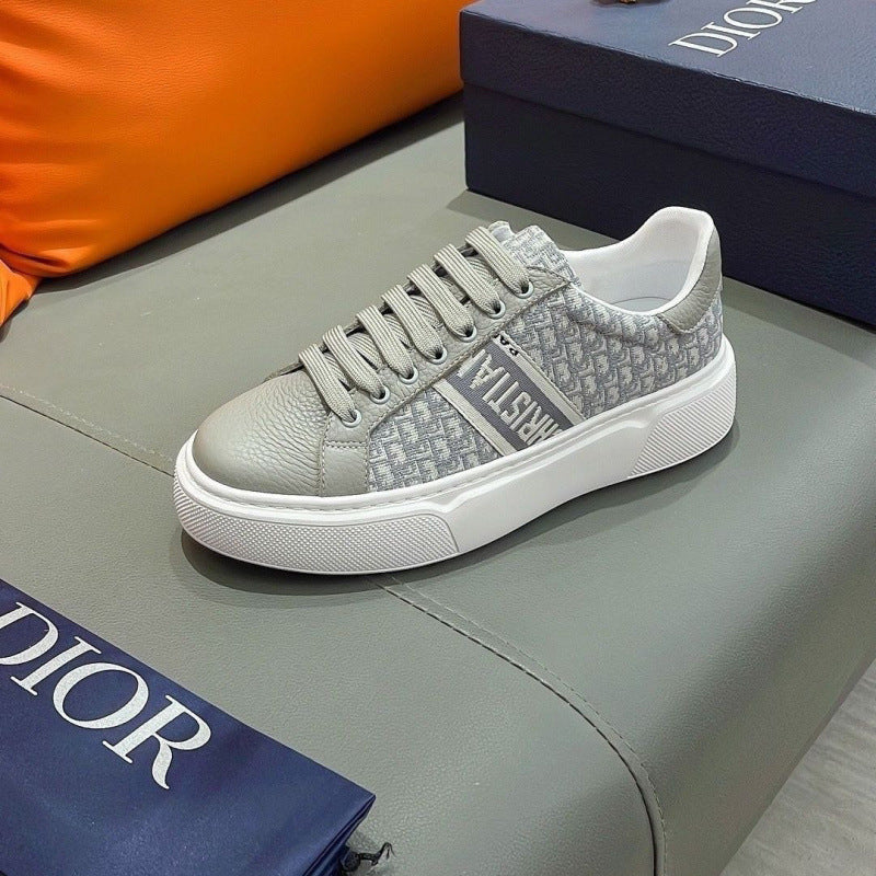 Men's Classic Sports Board Trendy Genuine Sneakers